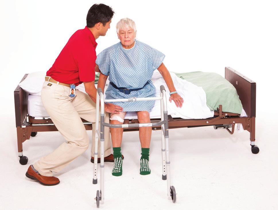 Mastering the Basics Your healthcare team will help you get up soon after surgery. They will show you how to sit up, stand, and use the bathroom safely. Use time in bed to do exercises.