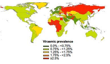 Global prevalence of HBV and HCV Schweizer 2015 HBsAg