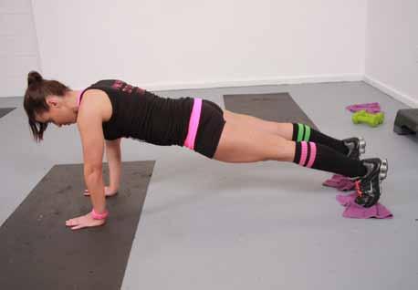 FULL PLANK SLIDE INS Preparation: Position yourself in a full