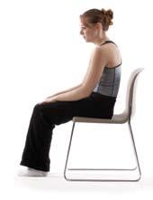 posture Correct posture includes sitting and standing in an upright position without slouching, rounding the shoulders, or accentuating the natural curves of the spine.