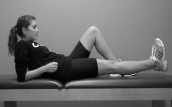 or a pillow between your knees. Perform exercise 5-10 times holding each contraction for 5 secs. Progress to 30 times holding each contraction for 10-15 secs, resting for 5 secs between reps. 4.