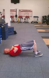 EXERCISE LIST AND DESCRIPTIONS Page 4 Back Bridge: : Lying on back with knees bent to 90 degrees,