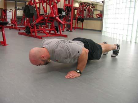 Plyo Pushup 1. Setup in a push-up position 2.