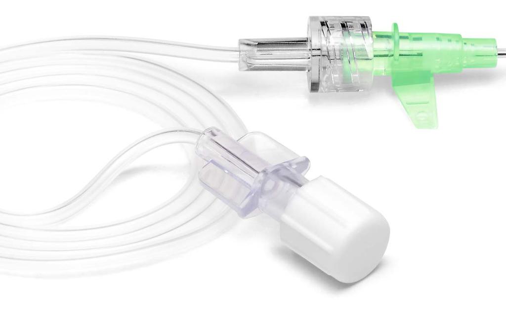 Quickly positioned and safely anchored The positioning of the E-catheter The E-catheter is positioned through the indwelling cannula in a few work steps.