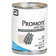 with Fiber Very-High-Protein Nutrition With Fiber PROMOTE WITH FIBER is a complete, balanced, very-high-protein, and fiber-fortified formula for patients who need a higher proportion of calories from