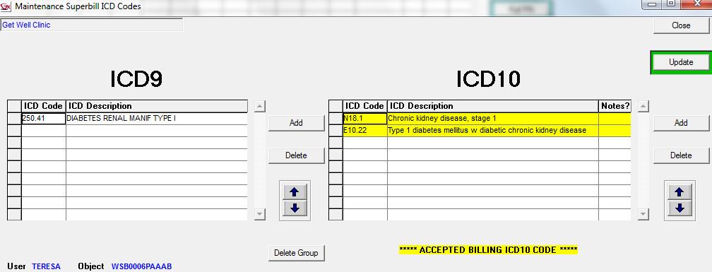 View the notes associated with your ICD10 codes This will allow you to become familiar with the ICD9 to ICD10 relationships and special coding requirements, and do internal training