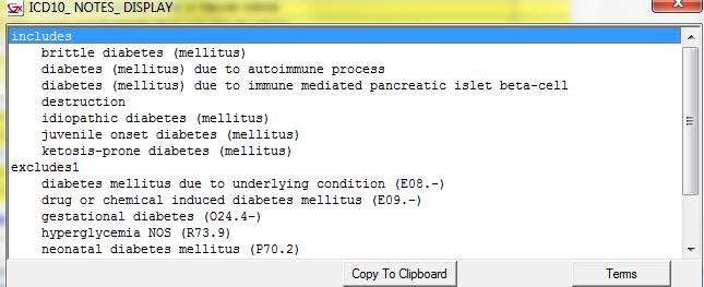 In the case below, for every ICD10 code in this family of codes (E08), you must post