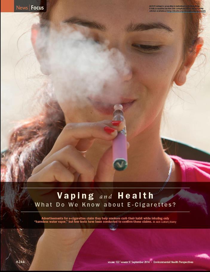 E-cigarettes or Electronic Nicotine Delivery Systems (ENDS) Environmental