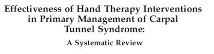 for people w/cts Limited, painful AROM Postural Deficits Grip weakness Nerve irritability Difficulty sleeping, tolerating