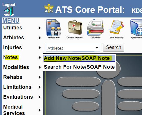 Adding a Note (core portal) Adding a Note There are several places to add a note in ATS.