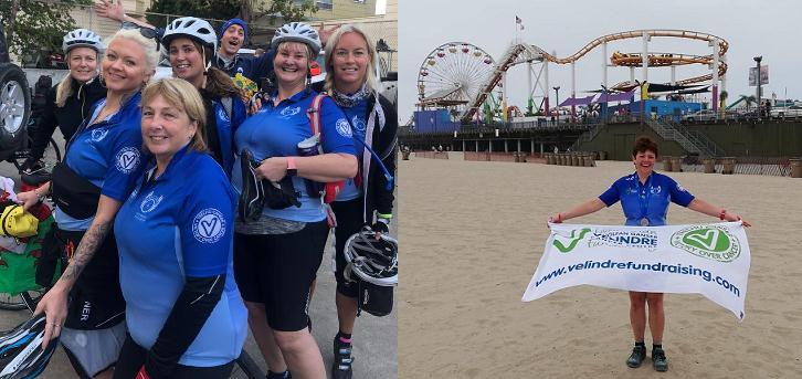 Specialist Nurses at Velindre. Velindre Specialist Cancer Nurse Annie Jones, pictured below left, took part in the first ride and said after it: "What an achievement! I still can t believe I did it!