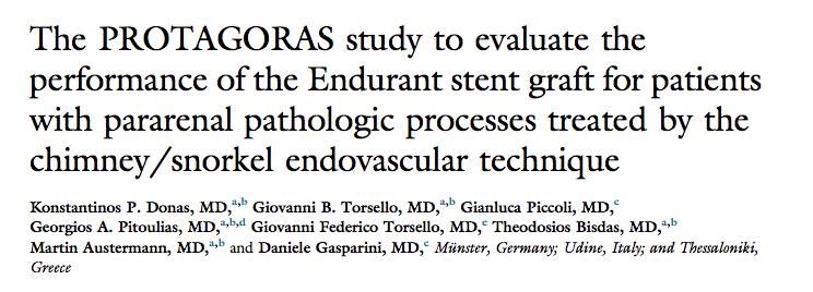 Ch-EVAR documentation 128 patients with pararenal pathologies and the intention to treat by Endurant and Atrium