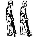 As your mobility increases and your confidence grows, you will progress to walking with elbow crutches to improve