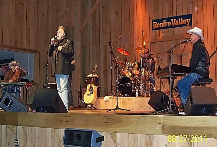 Page 4 ON THE ROAD : Gene and the Farewell Party Band always enjoy their shows on the road. This photo was taken at Renfro Valley, KY 8/27/11. WHAT A SHOW!