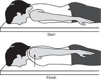 9. Scapula Setting Before you do it, keep in your mind not to tense up your muscles or it won t be useful exercise.