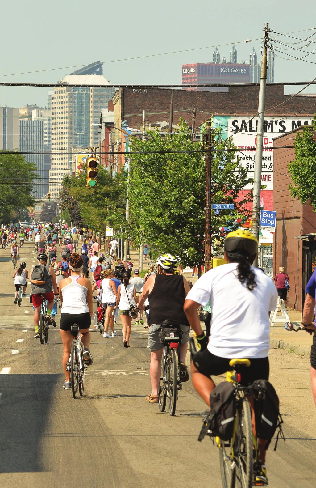OUR VISION PITTSBURGH S BRIGHT FUTURE IS BUILT ON A DIVERSE TRANSPORTATION NETWORK THAT SAFELY CONNECTS ALL PEOPLE TO THEIR DESTINATIONS.
