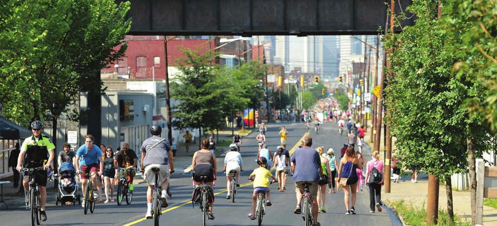 OUR VALUES THEORY OF CHANGE HEALTH + LIVABILITY: We are committed to improving the health and quality of life of Pittsburgh through increased access to safe bicycling and walking facilities, and by
