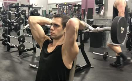 ARMS Seated Tricep Extensions 1.