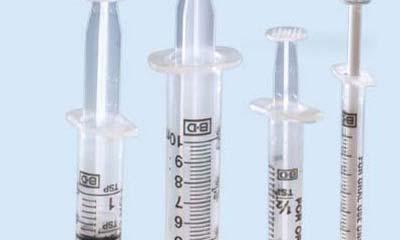 Syringes to measure Medication There are many different sizes of syringes, make sure you are using the right one.