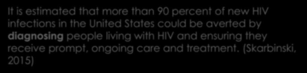 States could be averted by diagnosing people living with HIV and