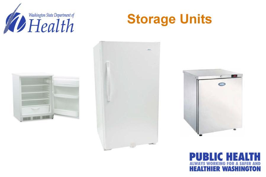 CDC updated recommendation on storage units.