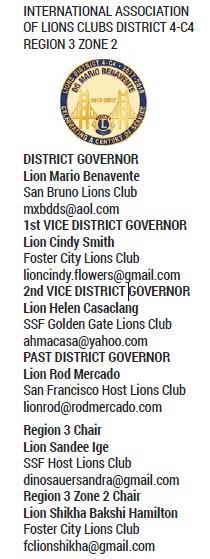 com Volume 51, Issue 05 September 7, 2017 PRESIDENT S NOTE DISTRICT GOVERNOR Lion Mario Benavente San Bruno Lions Club mxbdds@aol.