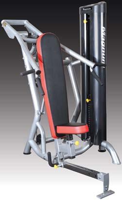 VARSITY 6000 DUAL SERIES 2 6045 : CHEST / SHOULDER PRESS / INCLINE Easy adjustment allows user to perform chest press,