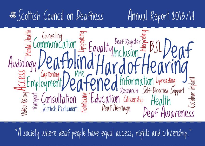Scottish Council on Deafness Annual Report 2015/16 A
