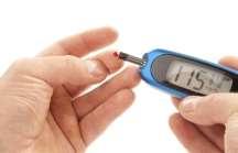 Many people with diabetes will test their blood glucose levels themselves using a home blood glucose testing kit. This involves pricking a finger and putting a drop of blood on a testing strip.