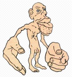 Somatotopic homonculus Useful to make a 3-D representation of the body maps Again, the size of the body part indicates the amount of brain area dedicated to responding to