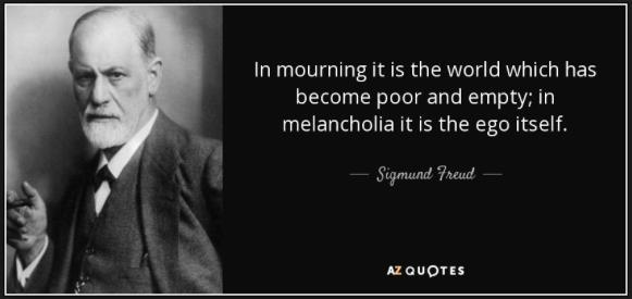 History of Grief: From Freud to the DSM V FREUD: MOURNING AND MELANCHOLIA Mourning: occurs over an object of love consciously Melancholia: person grieves