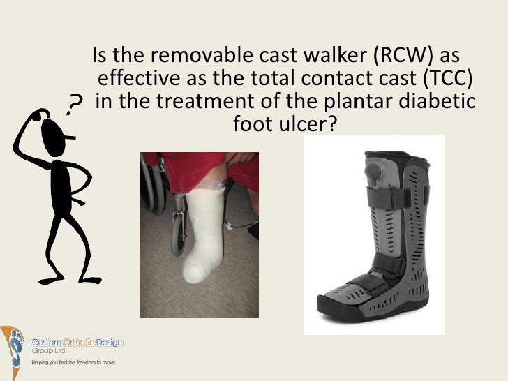 Removable Cast Walker Boots yield greater forefoot off-loading than Total Contact Casts Clinical Biomech ( Bristol, Avon). July: 26 (6): 649-654.
