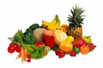 your plate. You should try to eat more vegetables than fruit, because fruit has more sugar.