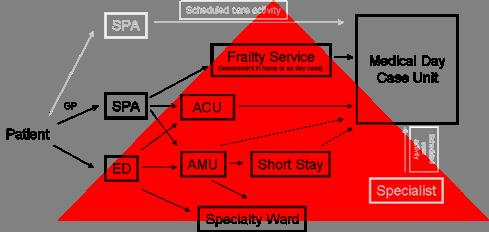 Unscheduled care pathway into SaTH for the Frail & Complex patient