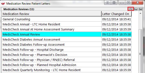 Editing Patient Letter Templates 1. 2. From the Alt-X Start screen, go to File > Configuration > Store > Rx > Counseling.