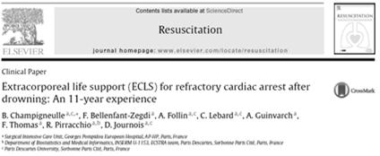 Resuscitation 2015;88:126-31 Can ECMO improve survival from hypothermic drowning patients?