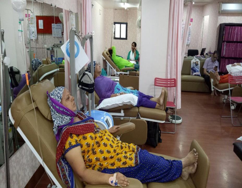 53 PATIENTS RECEIVED FREE CHEMOTHERAPY AND 120 PATIENTS