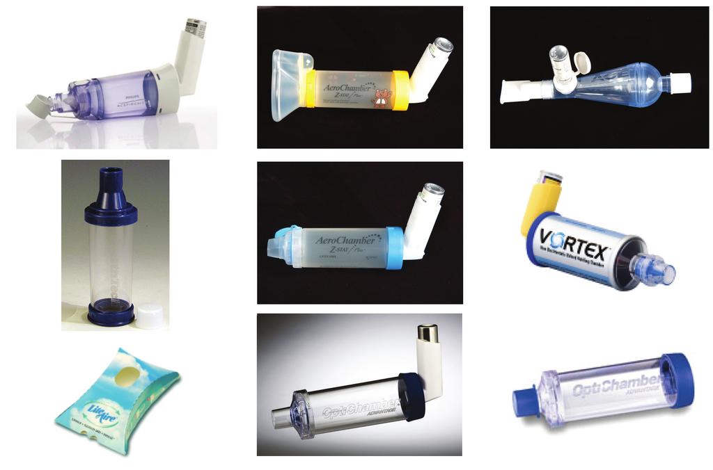5. Metered-Dose Inhaler Accessory Devices Metered-dose inhaler accessory devices were designed to overcome the difficulties experienced when using a pmdi and are available in different forms and