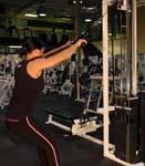 4 sets at 12, 10, 8, 6 reps increasing the weight every set.