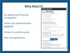 MyLCI On-Demand club financial management Online