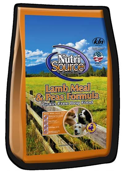 Lamb Meal & Peas Formula Grain Free Dog Food Made With Real Lamb Meal Lamb meal, peas, garbanzo beans, chicken fat (preserved with mixed tocopherols and citric acid), salmon meal (a source of fish