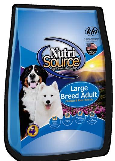 NutriSource Adult Chicken & Rice Formula Dog Food provides super premium nutrition in a scientifically formulated easy-to-digest food.