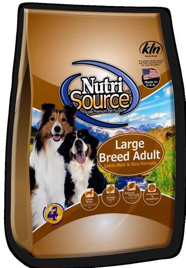 NutriSource Lamb Meal & Rice Formula provides super premium nutrition in a scientifically formulated, easy-to-digest food.