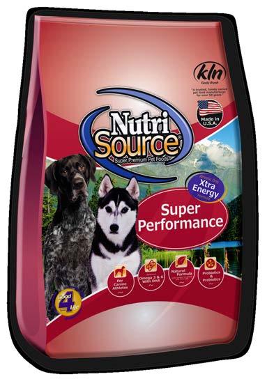 NutriSource Performance Chicken & Rice Formula Dog Food provides super premium nutrition for hard working, pregnant and nursing dogs as well as dogs that need to gain weight.