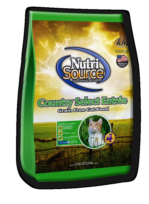 NutriSource Country Select Entrée Grain Free Cat Food provides everything your cat needs in a formula suitable for cats. It has great tasting chicken that cats love.