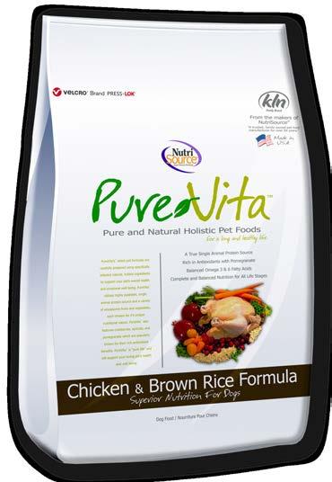 Chicken & Brown Rice Formula Dog Food Made With Real Chicken Chicken, chicken meal, brown rice, oatmeal, barley, natural chicken flavor, peas, chicken fat (preserved with mixed tocopherols and citric