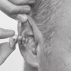Insertion & Removal Insertion Make sure the eartip is clean. Pull the ear up and out while inserting.