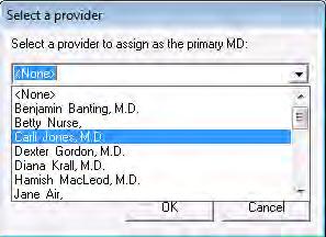 4. Click the OK button when done. A popup confirming the change is displayed. 5. Click OK again How to assign an Alternate MD to the selected patient(s) 1.