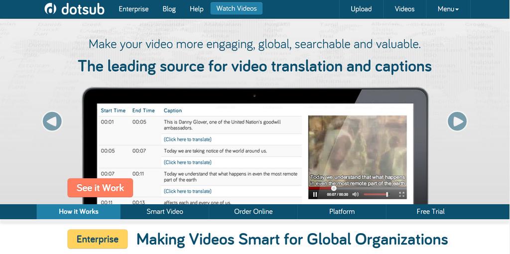 Global Lives Project Language Volunteer Guide 12 Getting Started with Dotsub Dotsub is the website application we use to subtitle our