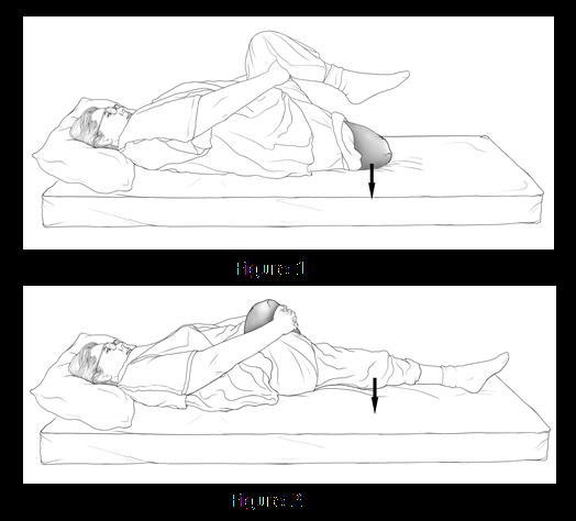 Don t put pillows between your thighs Exercise 1: Gluteal Sets Squeeze your buttocks together. Hold for 5-10 seconds. Relax. Repeat.